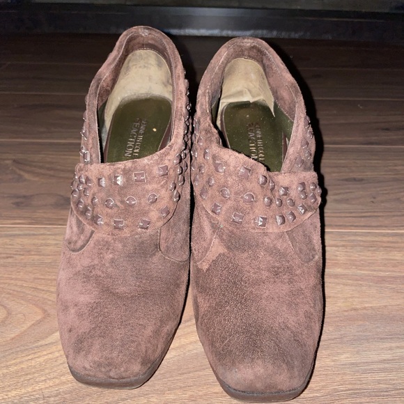 Brown suede heels - Picture 2 of 4